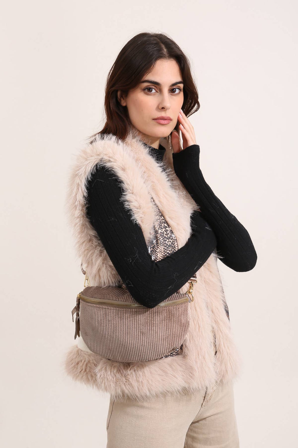 Sac ROSA VELOURS - 4135: Marine