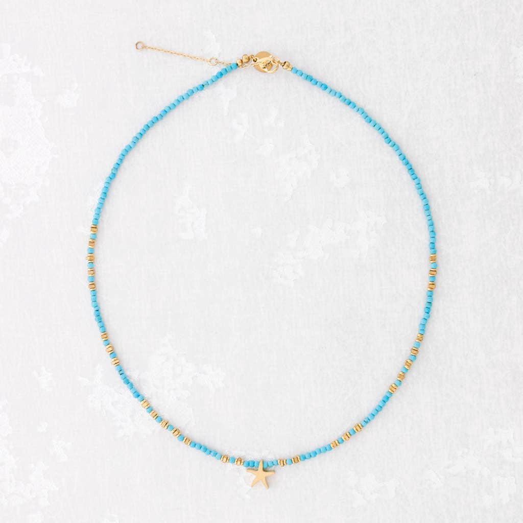 Collier Étoile De Mer Acier: Rose