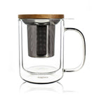 Tisanière gustave en verre double paroi 350 ml