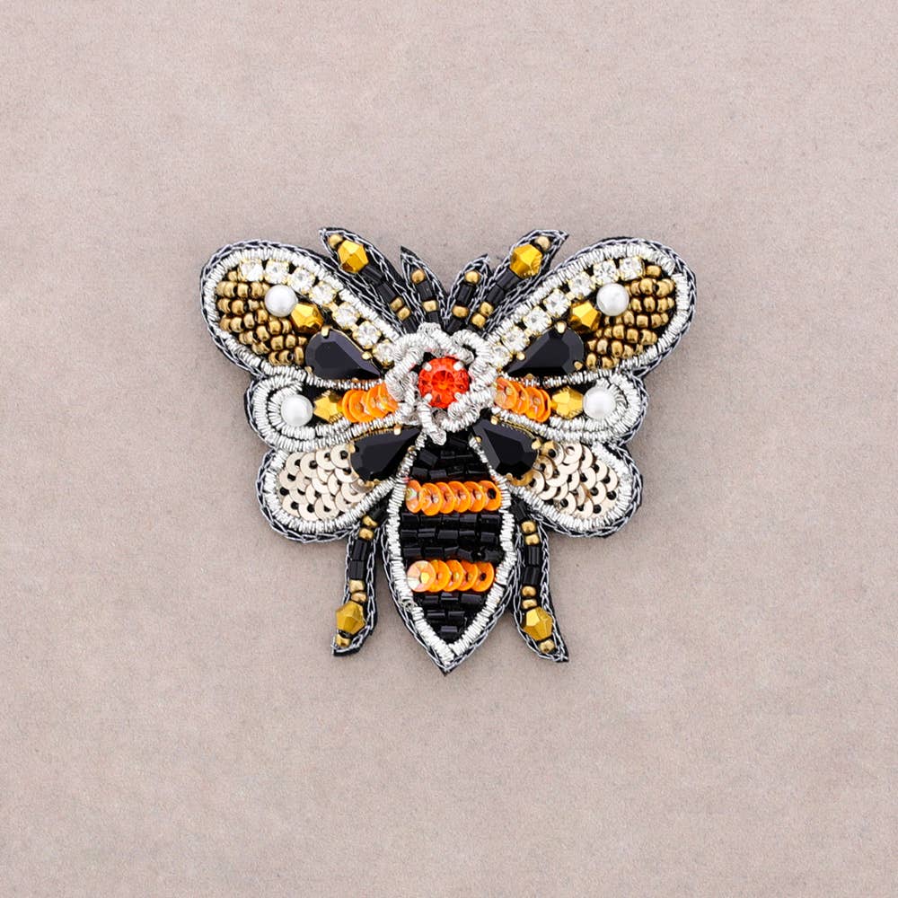Broche à sequins Abejita: Or