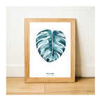 Papeterie Affiche Illustration Déco - Monstera Végétale 🌿: 14.8 x 21 cm