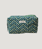 Trousse maquillage cube 100 % coton  : Petite blanche rose