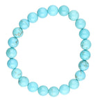 Bracelet en howlite turquoise 8mm