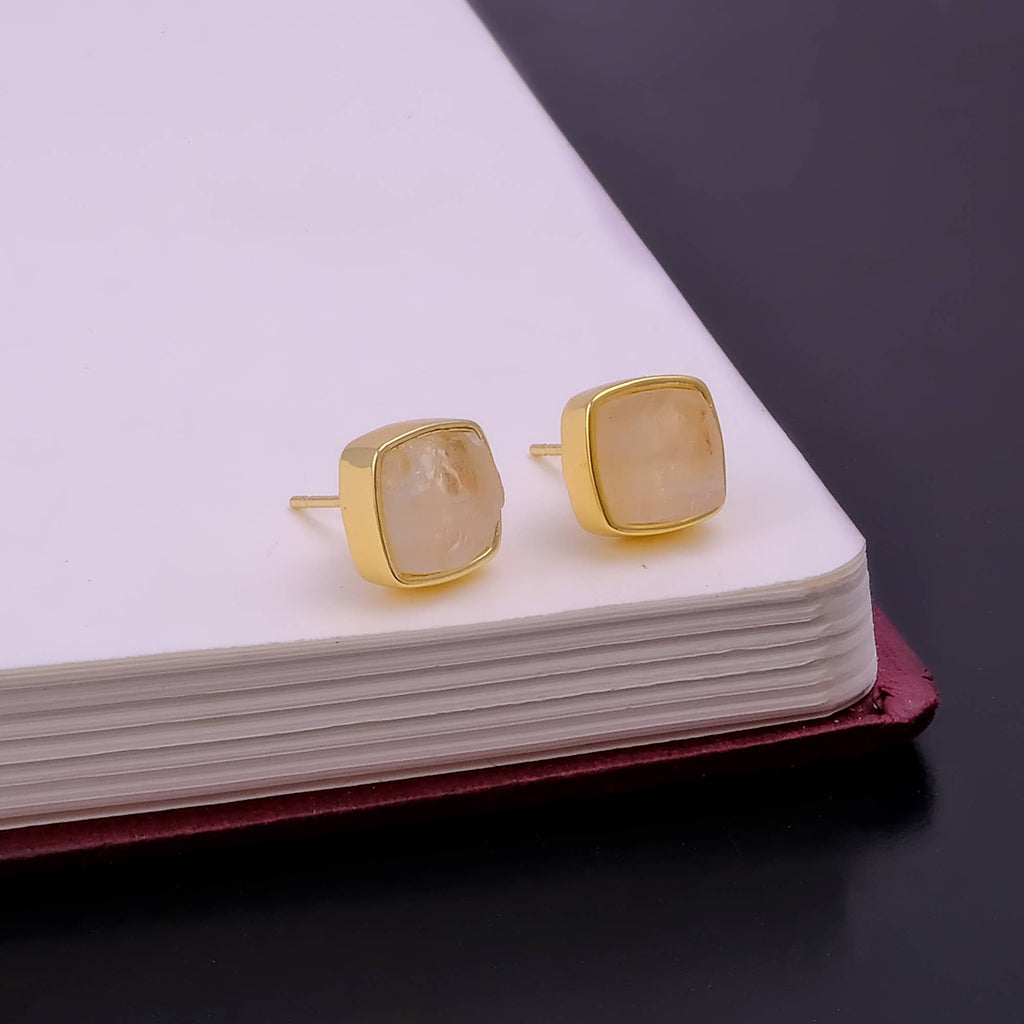 Clous bruts en pierre de lune arc-en-ciel naturelle, pierre de naissance de juin