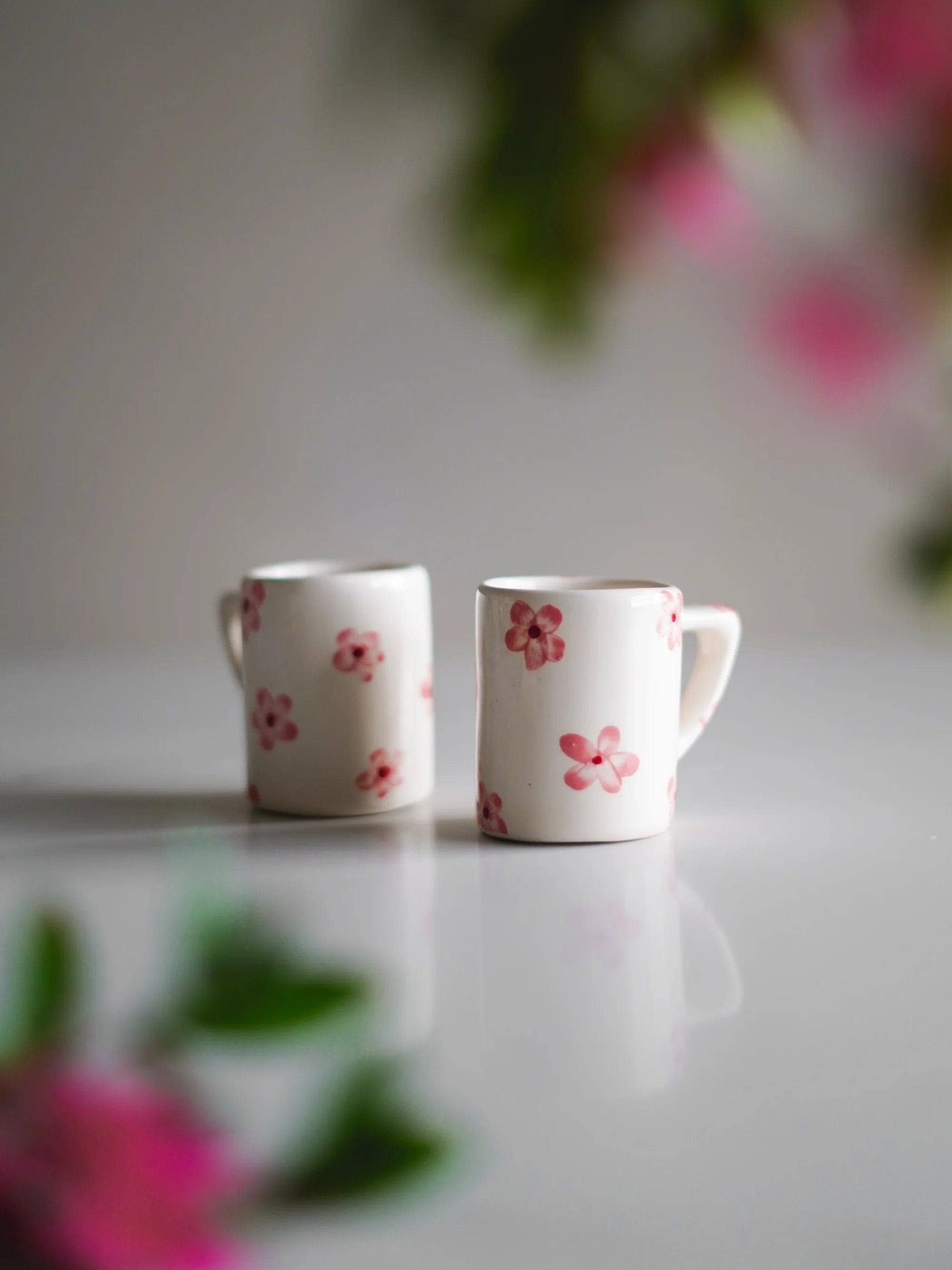 Ensemble de 2 tasses à café Fleur de Cerisier