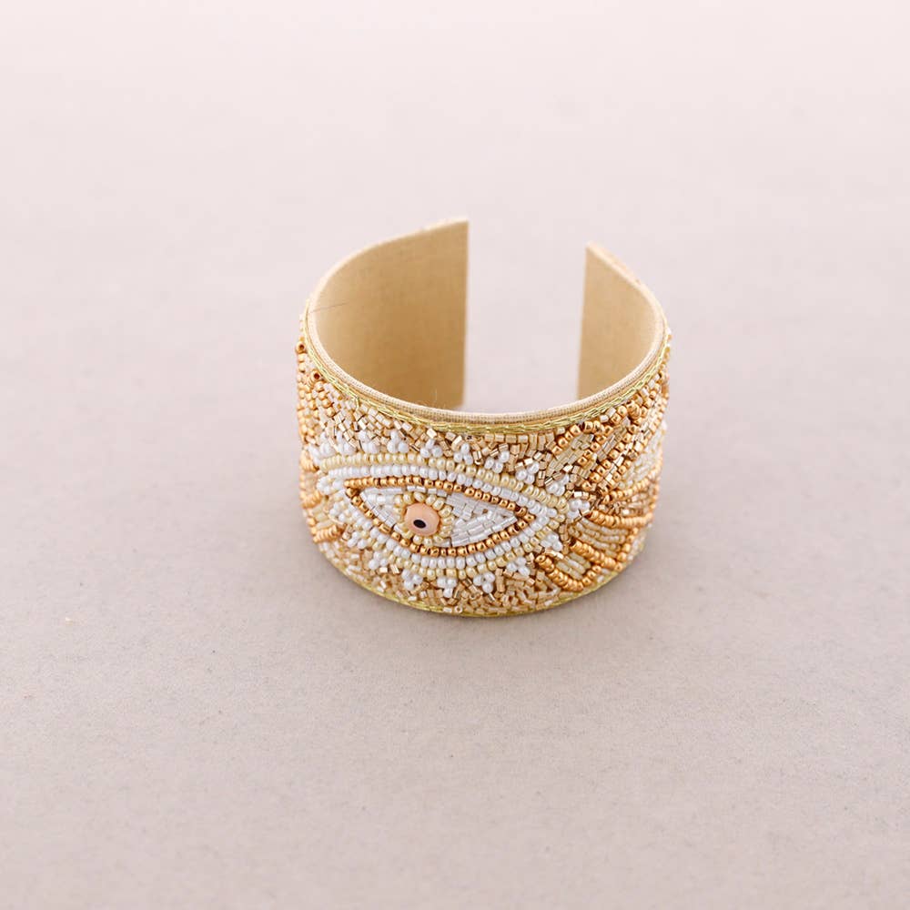 Bracelet Ajustable Perles Perles: Bleu