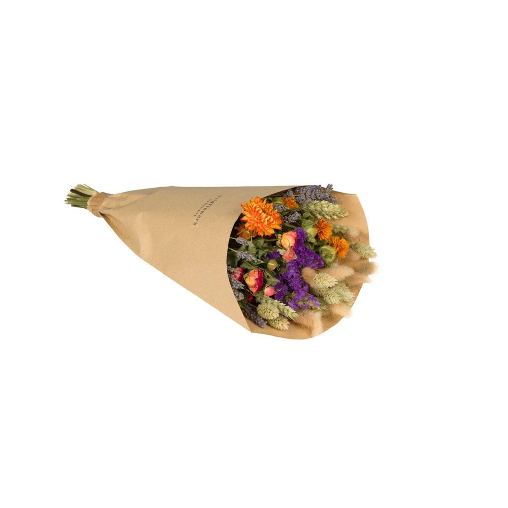 Fleurs séchées - Bouquet champêtre - Orange: Petit