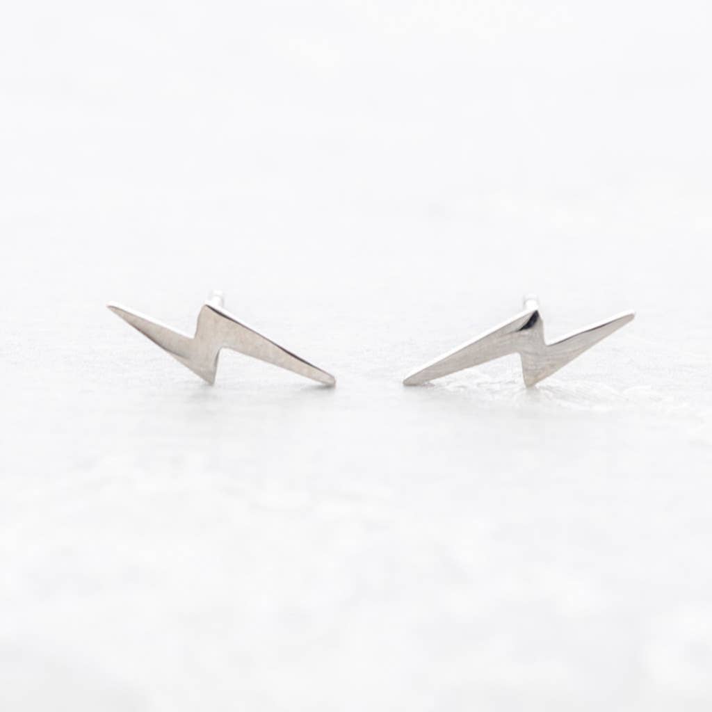 Boucles d'oreilles Éclair Acier: Or