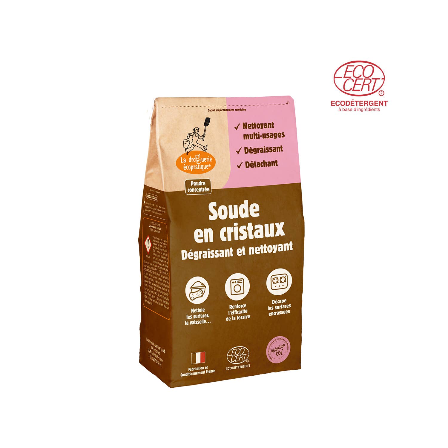 Cristaux De Soude 500g Écologique Nettoyant Dégraissant - La Droguerie