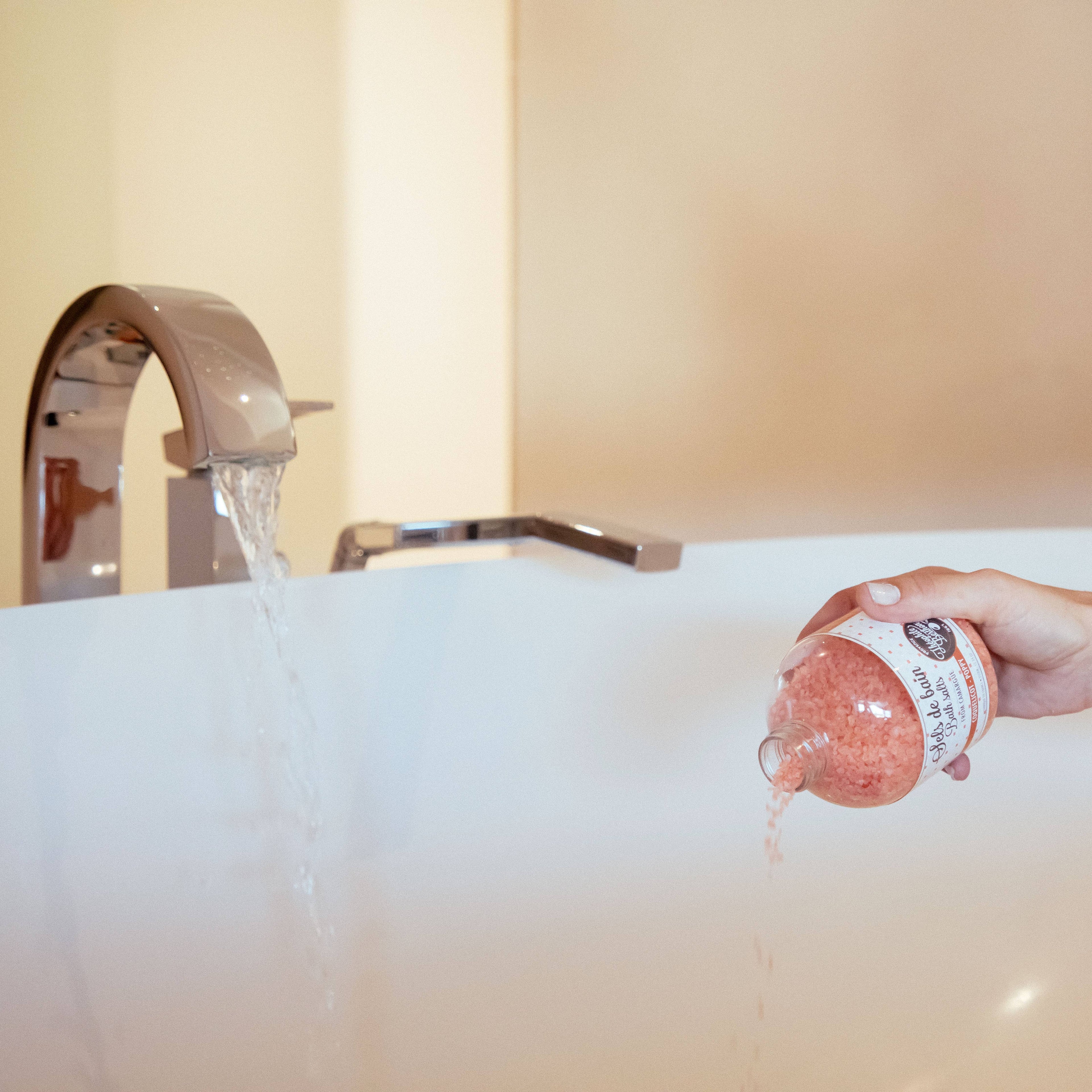 SELS DE BAIN DE CAMARGUE. PARFUM COQUELICOT