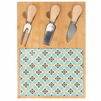 PLANCHE VALLADOLID 4ASS AVEC3 COUTEAUX À FROMAGE