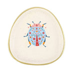 Plat à Bibelots Coccinelle Florale