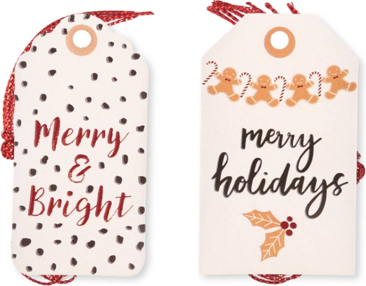 24 étiquettes cadeaux Noël - Décoration cadeaux de Noël