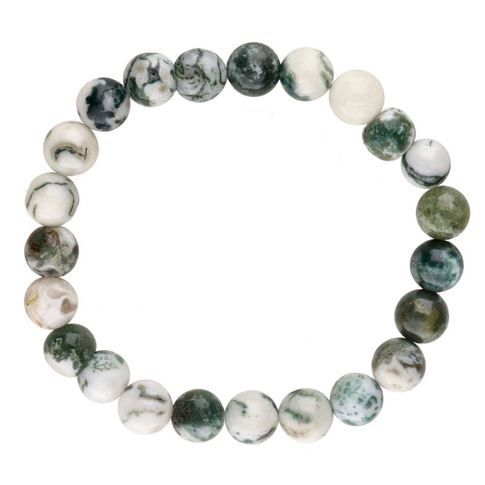 Bracelet en Agate Arbre 8mm