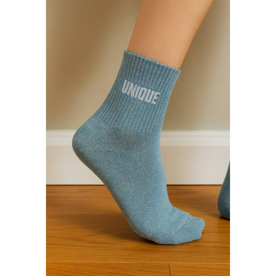 Chaussettes HUMOUR à paillettes UNIQUE Cadeau Anniversaire noël humour