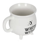 Tasse en forme de chaudron d'Halloween en forme de sorcière blanche
