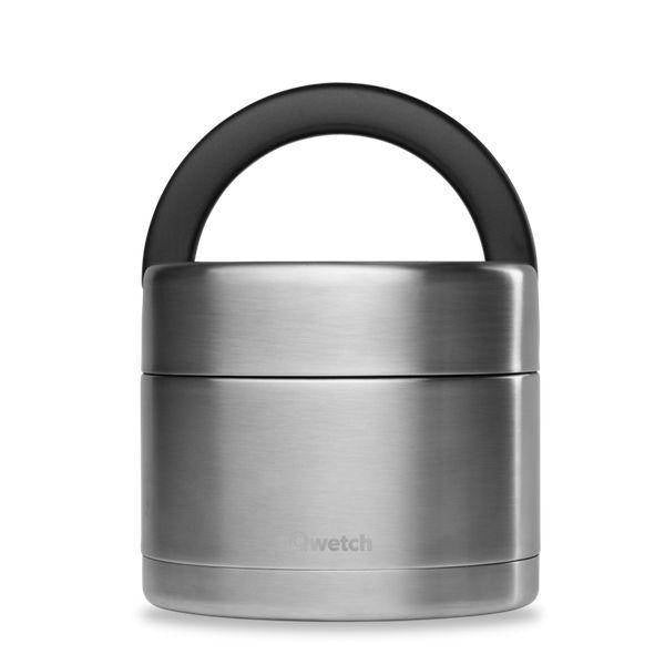 Boîte repas isotherme inox avec poignée - inox brossé - 850ml
