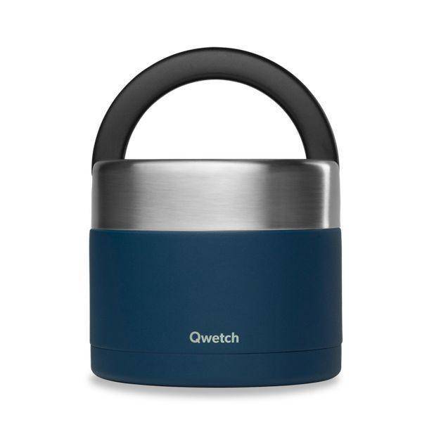 Boîte repas isotherme inox avec poignée - granite - bleu nuit - 850ml