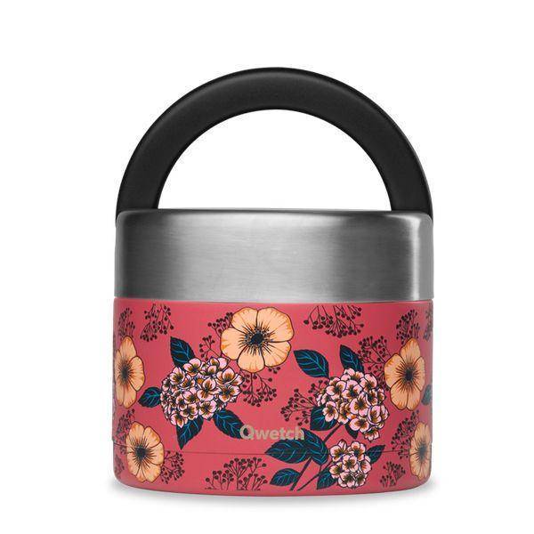 Boîte repas isotherme inox avec poignée - anémones - 850ml